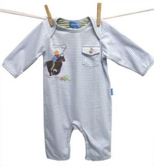 Albetta Cowboy Striped Romper